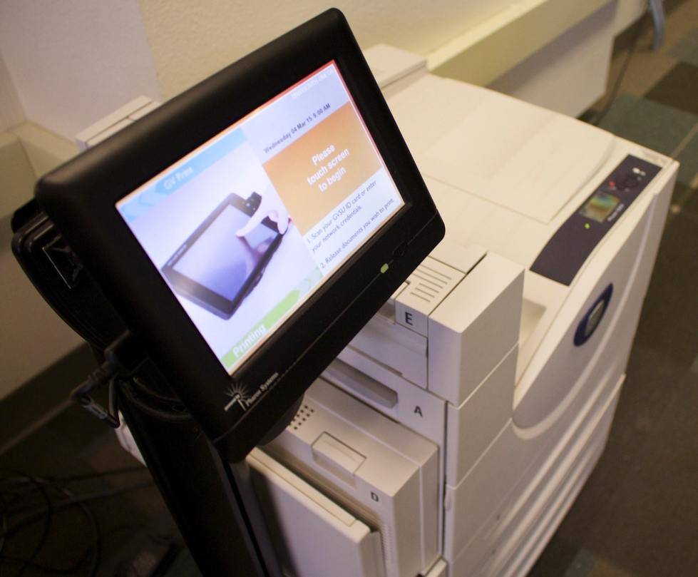 GVSU printer and print release device